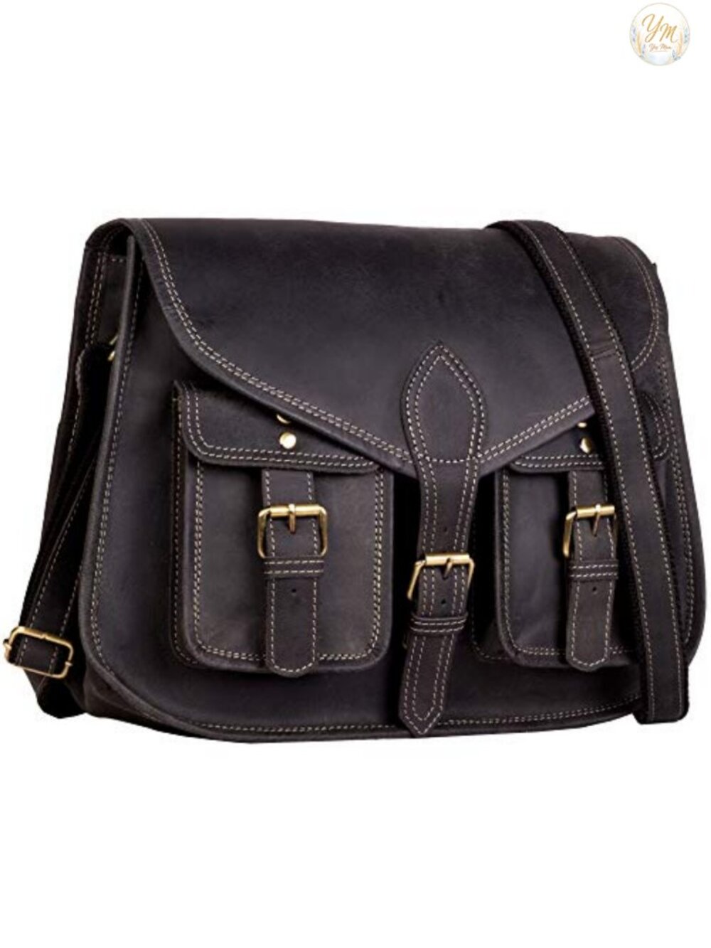 Handcrafted Buffalo Leather Satchel Crossbody Shoulder Bag for Women